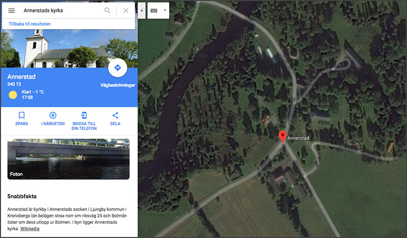 GoogleMaps StreetView Svenska Kyrkor