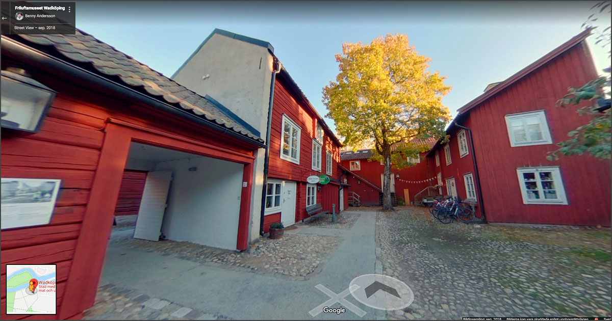 Blå linjer i Wadköping, Örebro – Street View